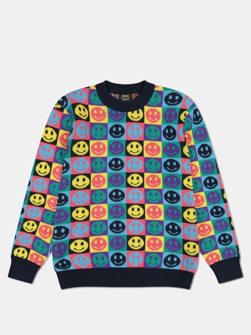 Wesc Leon Pop Smiley Crew Neck Sweater